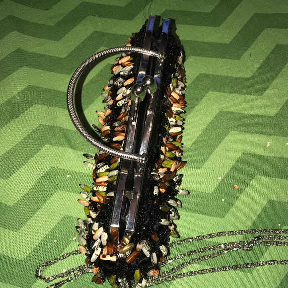 Moni Couture Beaded Clutch or Shoulder Bag - Picture 3 of 7